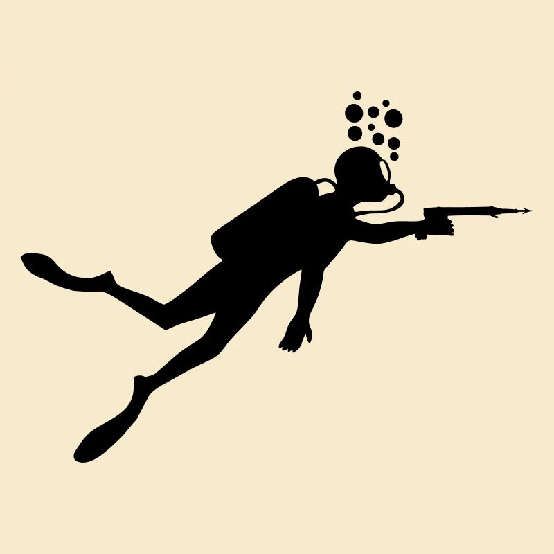 Plongeur avec arbalète