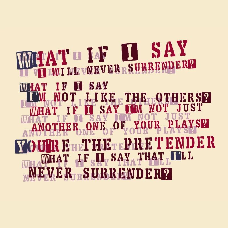 Typographie de la résolution implacable