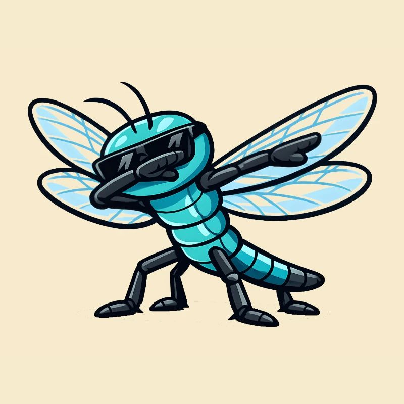 Dabbing Dragonfly