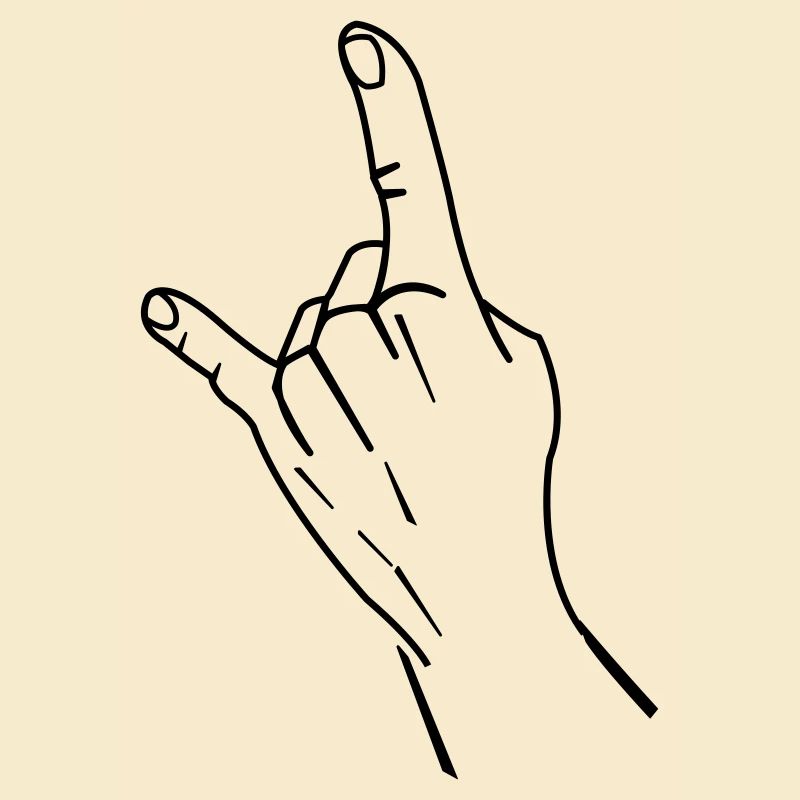 cool hand symbol