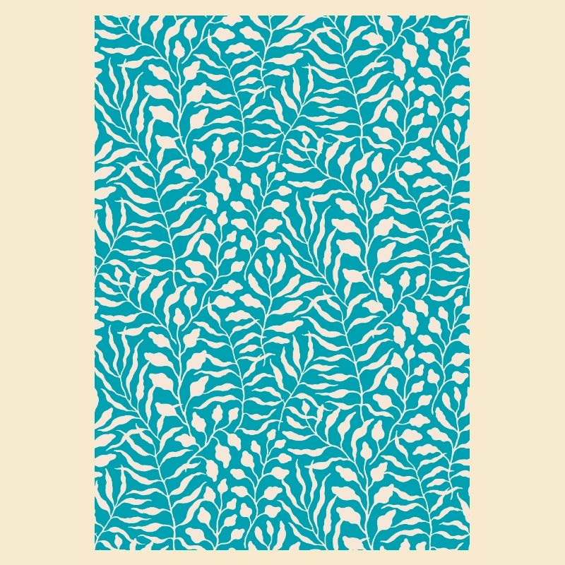 Design de feuille de palmier bleu