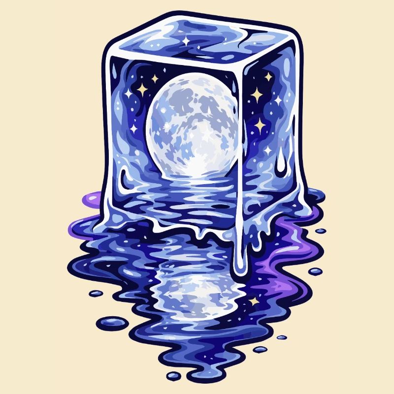 Moonlit Cube Melting