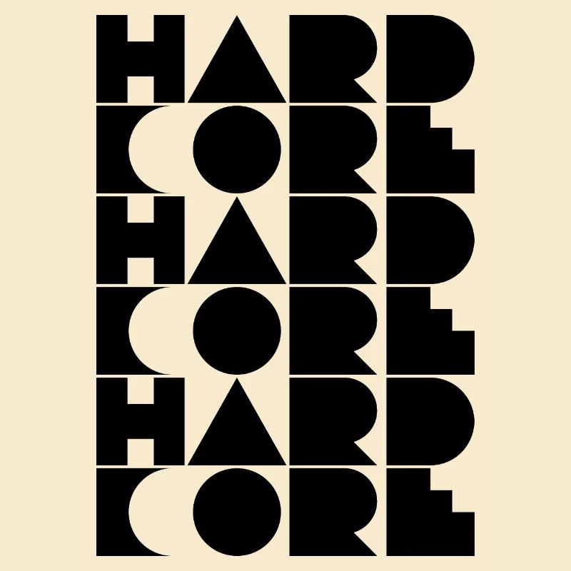 Hardcore typographic logo design