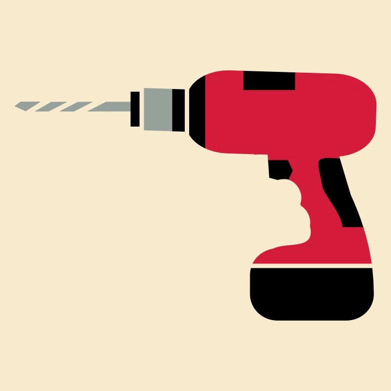 A cordless drill