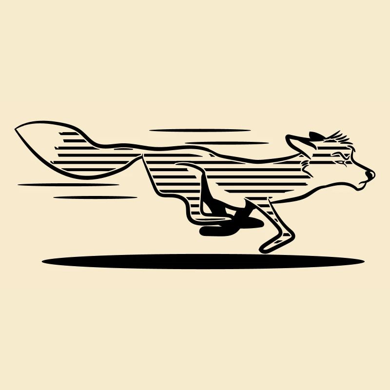 Running Fox Racing Stripes