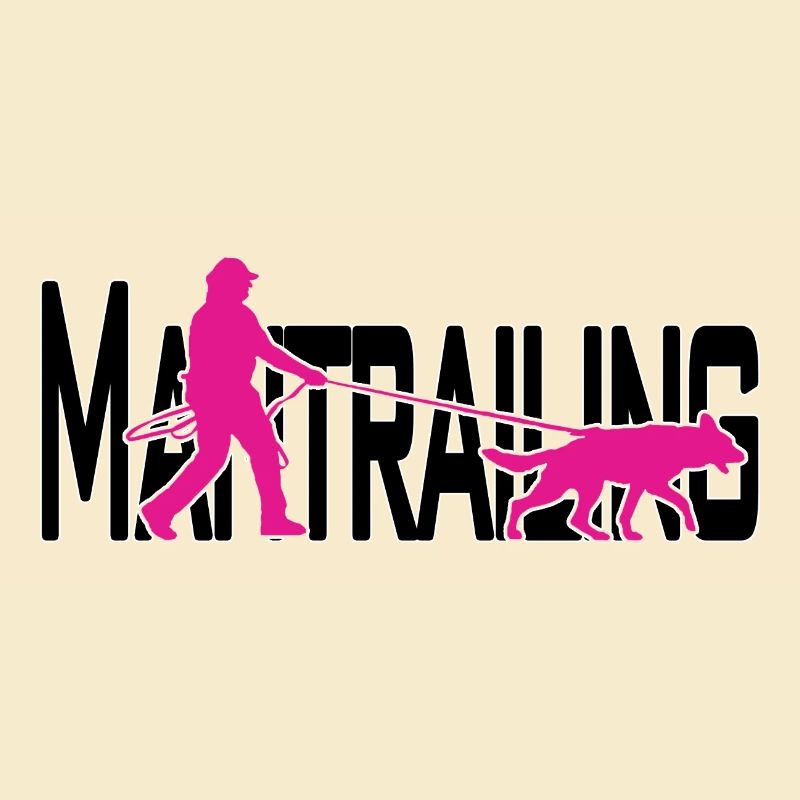 Mantrailing Pink/Schwarz