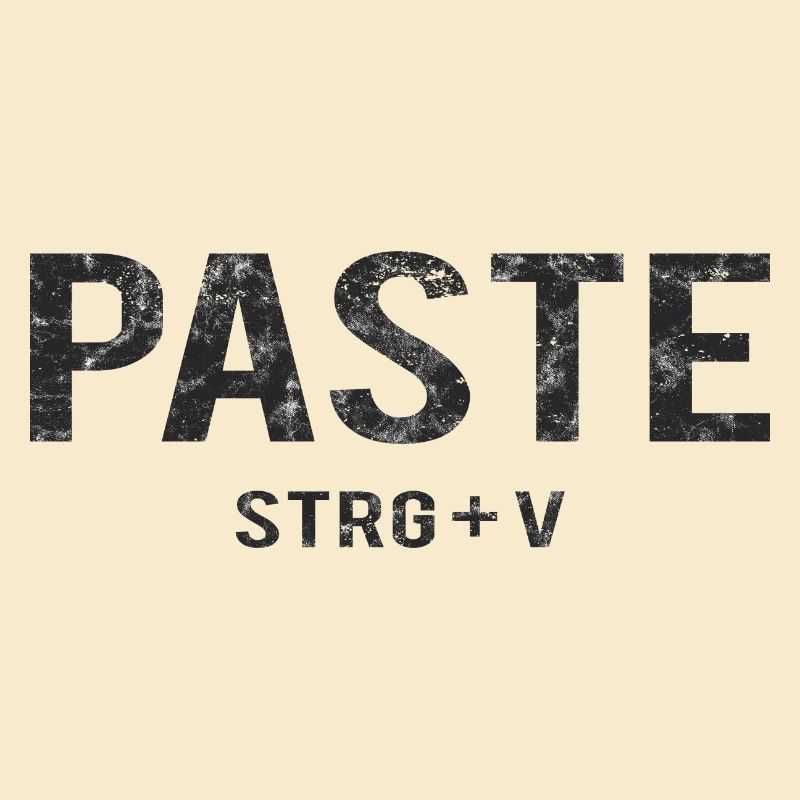 Paste STRG+V