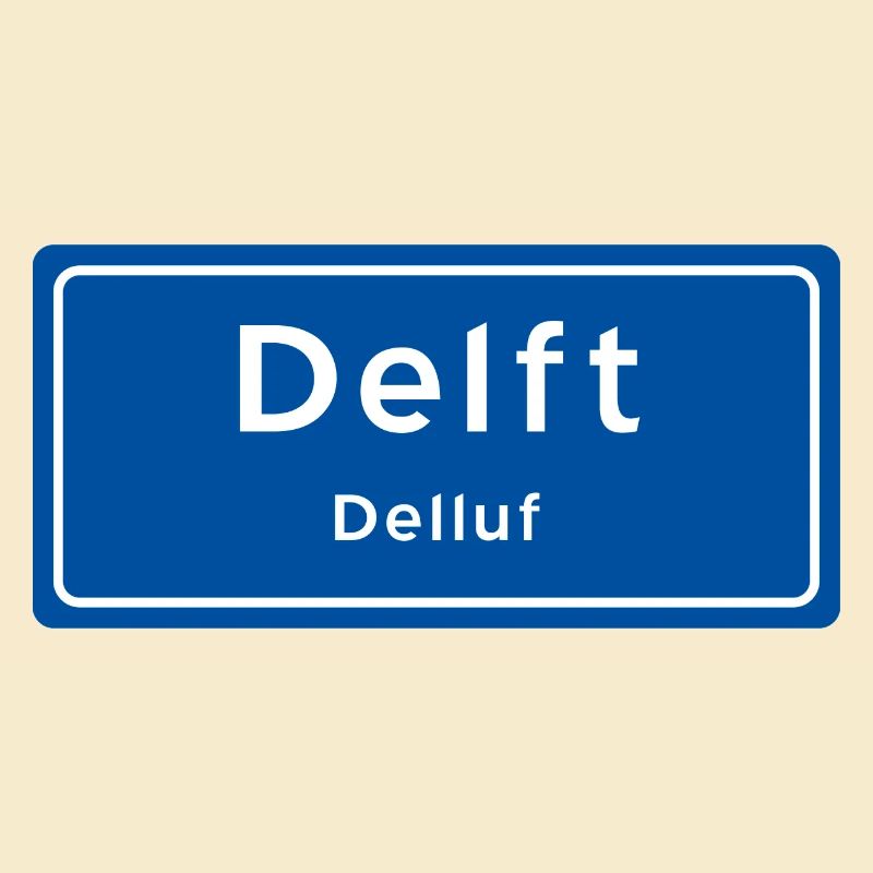 Panneau du nom de lieu de Delft