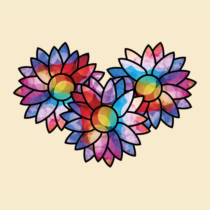 Sunflowers coloured