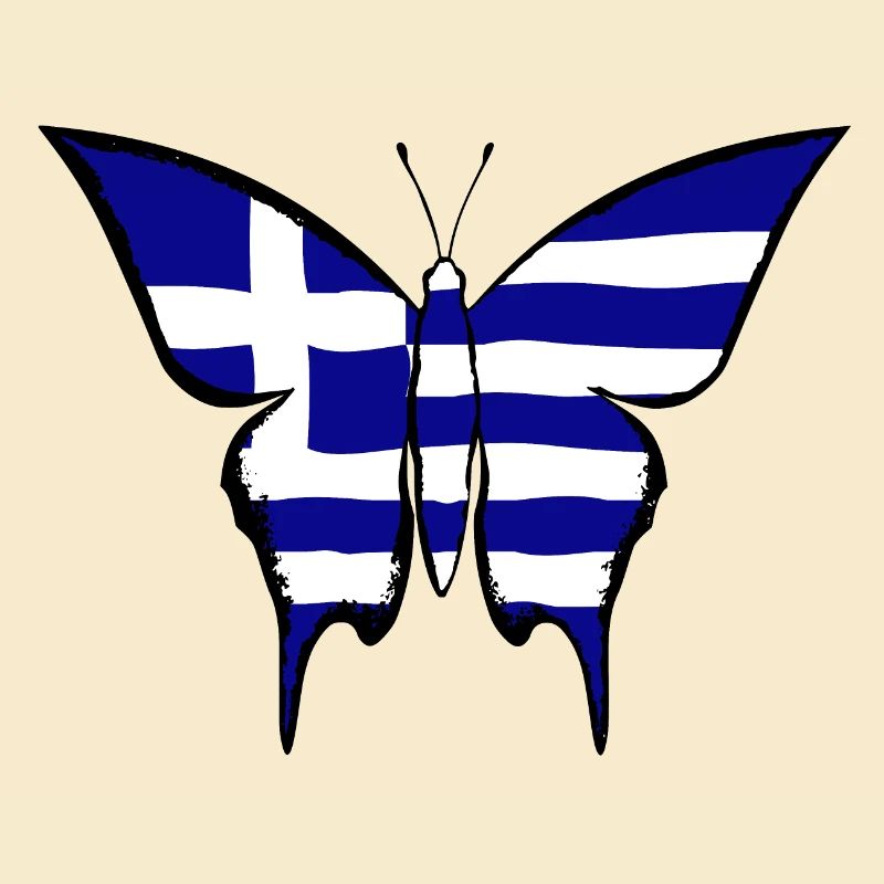 Drapeau de la Grèce papillon