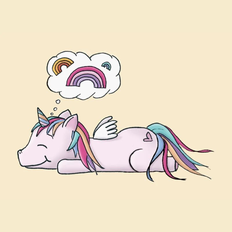 Träumendes Einhorn