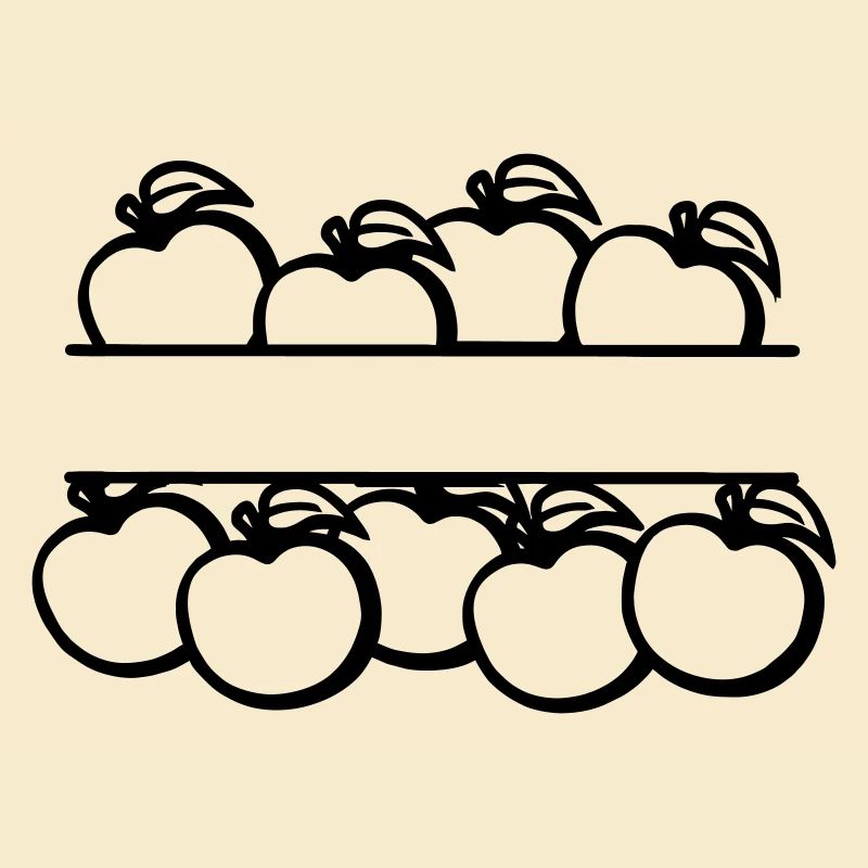 Bannière de pommes transparente