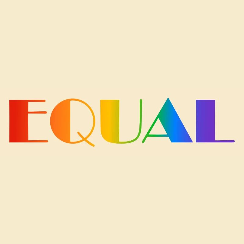 EQUAL RAINBOW TEXT