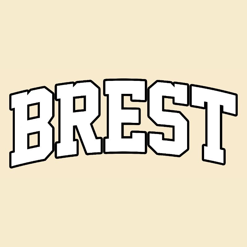 Brest logo: Collegiate design with maritime style