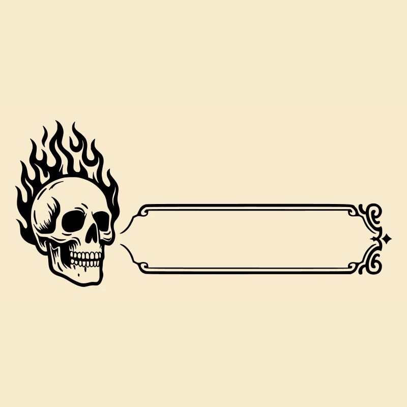Tête de mort - Nom prénom