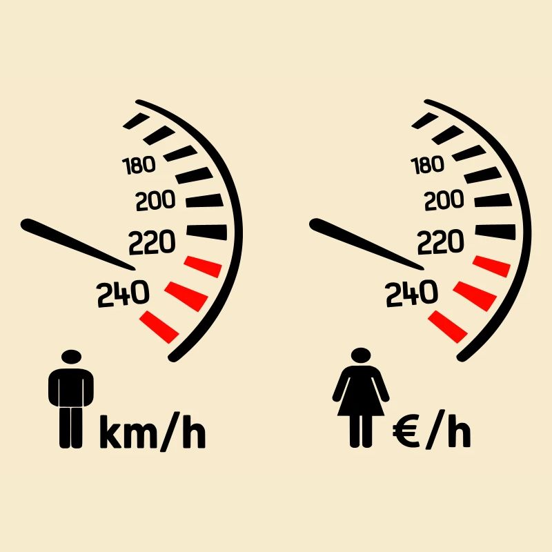 Tachometer km/h und Kostenmesser