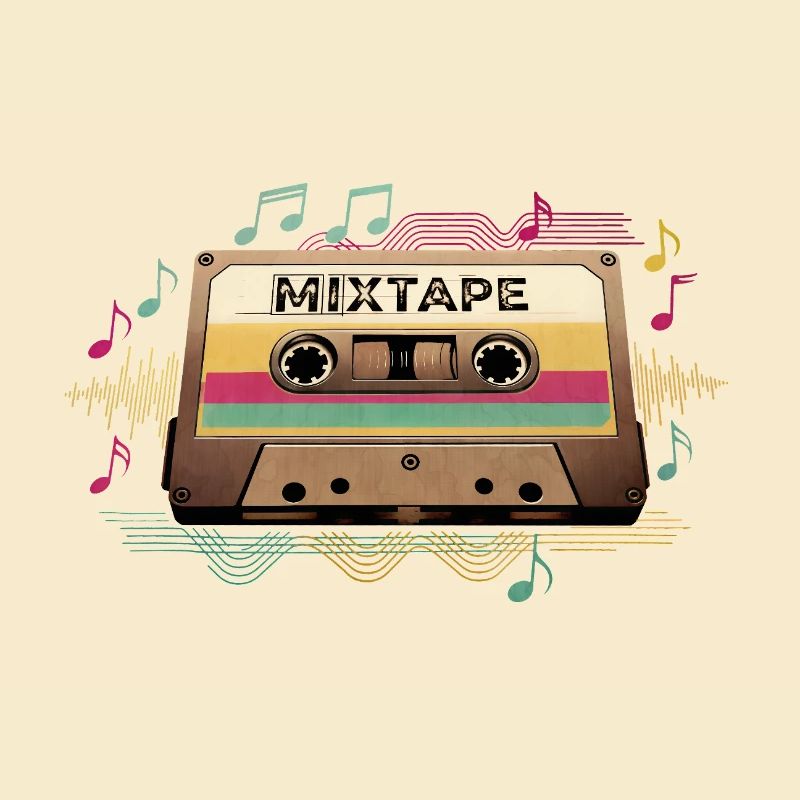 Retro Mixtape NeonNotes