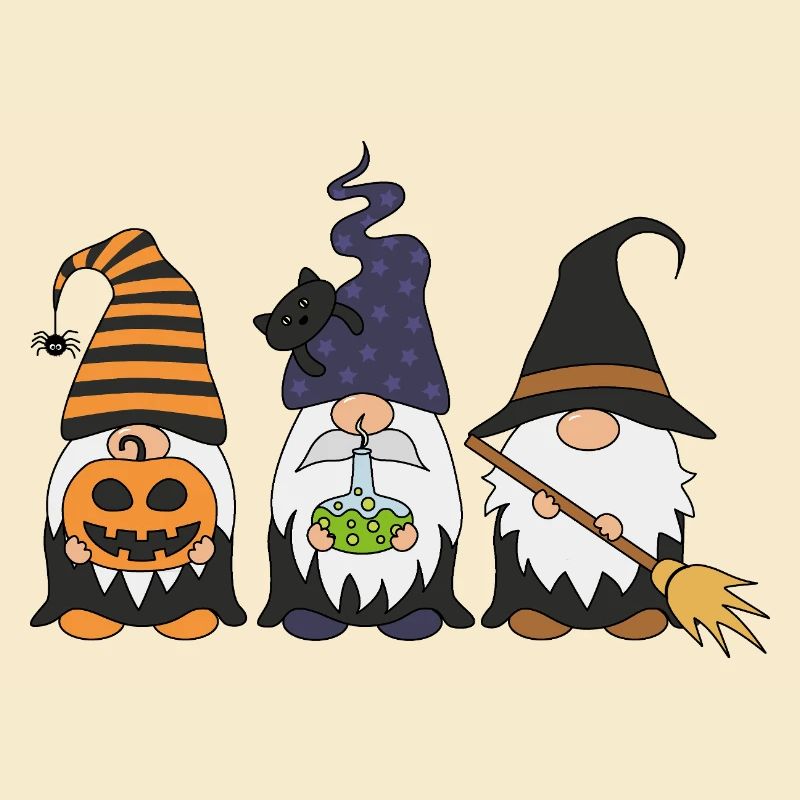 Hexen Gnom Trio Halloween