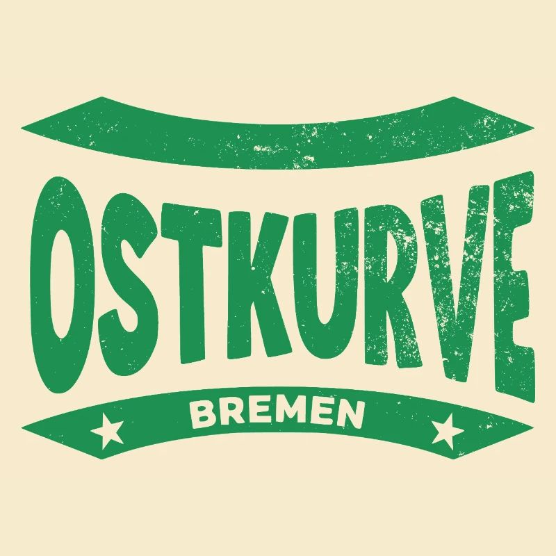 Sweat à capuche Brême Stadium Ostkurve, vert-blanc FOREVER
