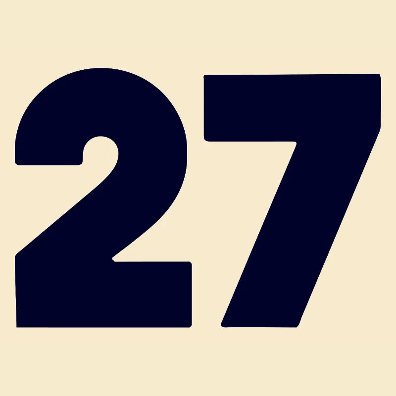 Emblème numérique en gras 27