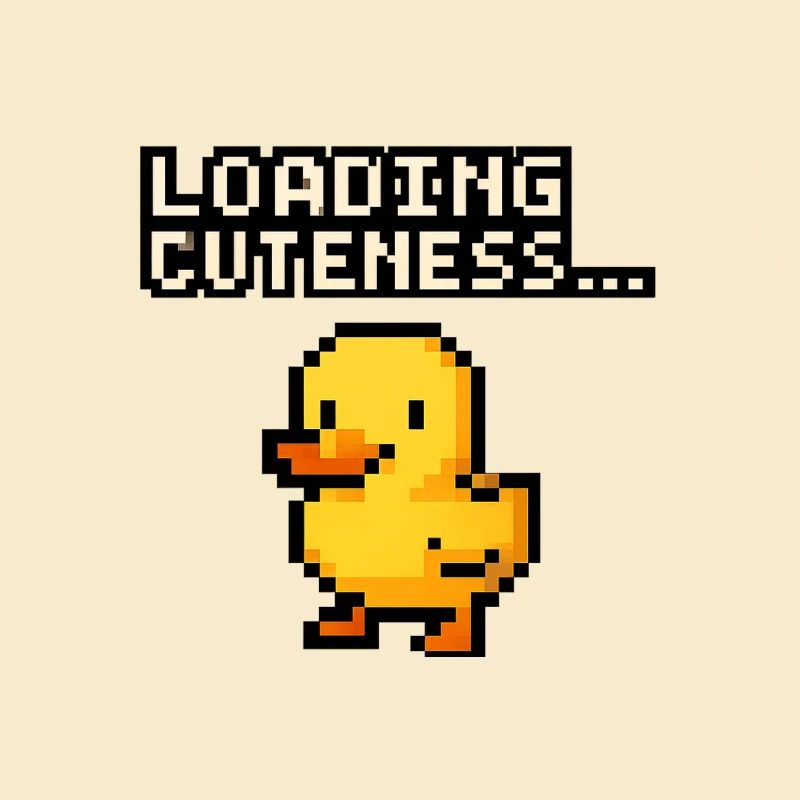 Mignonnerie du chargement du Pixel Duck