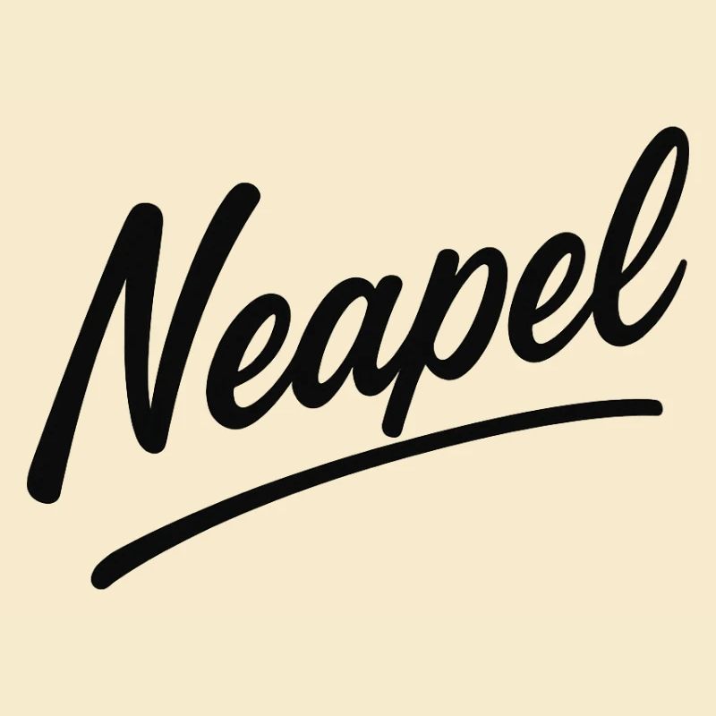 Neapel Script Schriftzug