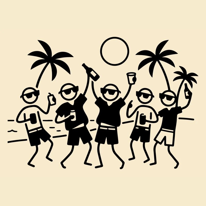 Party Group Beach