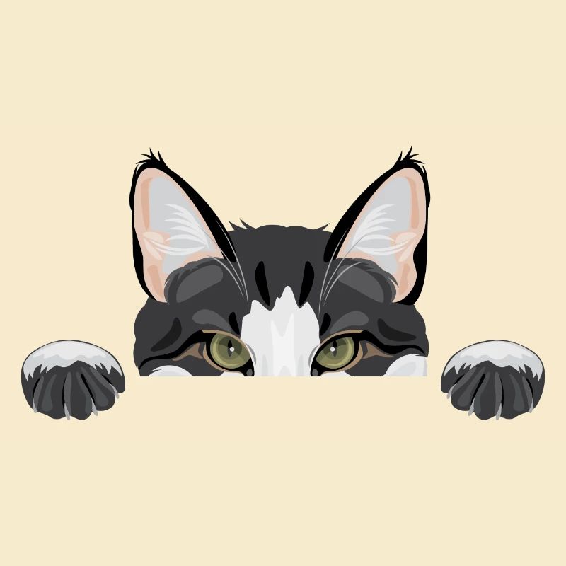 Peeping lustige Katze