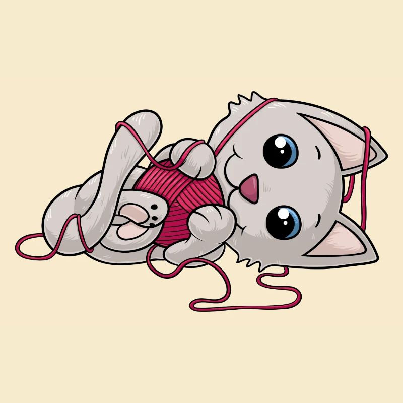 Süße Comic Katze