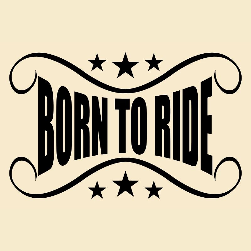 bannière née pour monter à moto