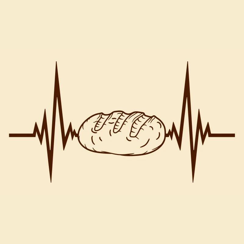 heartbeat pulse frequency hunger loaf bread slice