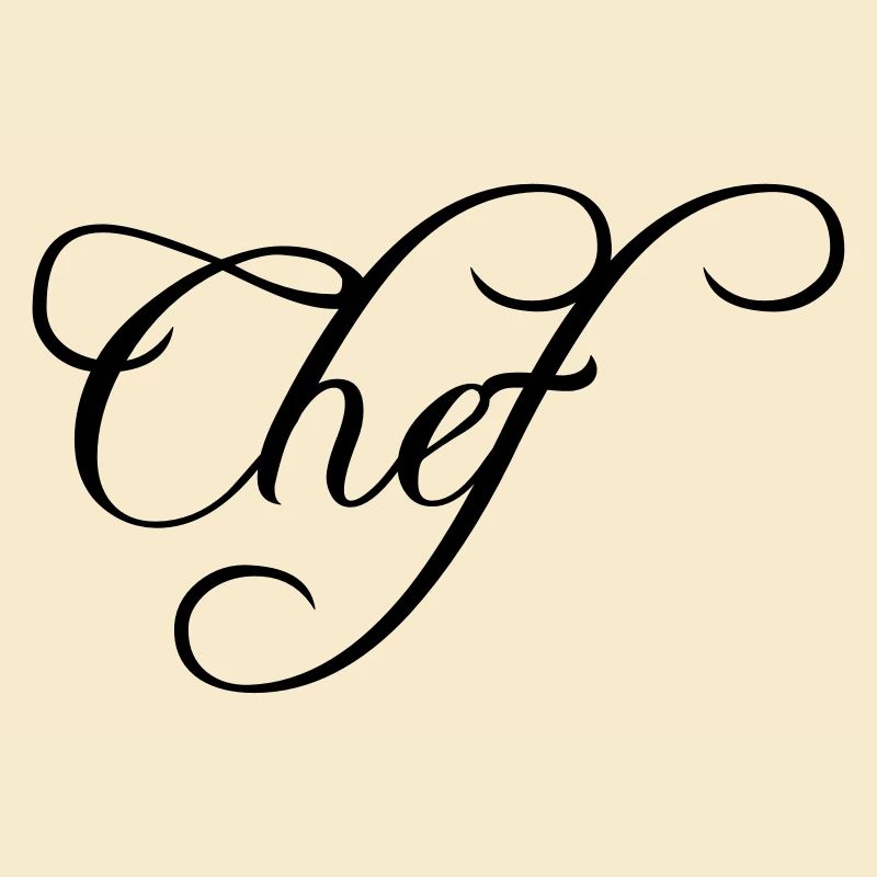 Chef Chef Cap Logo Texte Chef étoilé