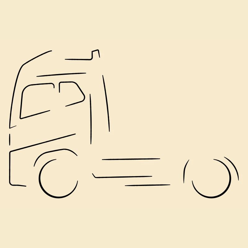 Silhouette de camion