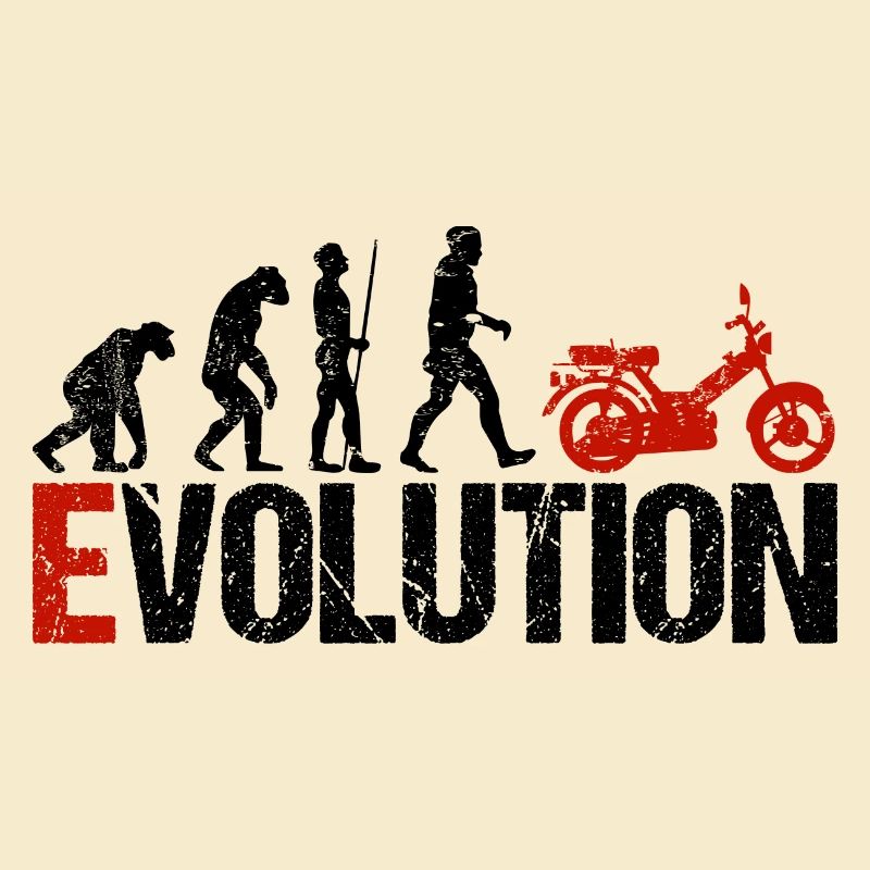 Mofa Véhicule Evolution Drôle pour mobylette