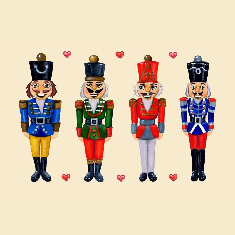 FOUR FUNNY NUTCRACKERS