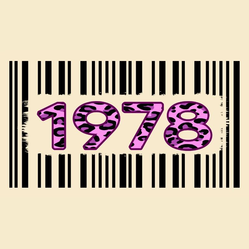 1978 geburtstag seltenes unikat rosa barcode