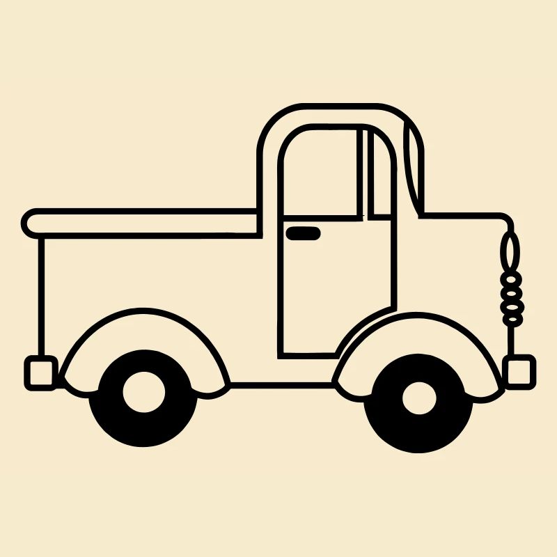 Fröhlicher LKW transparent, Spielzeugauto