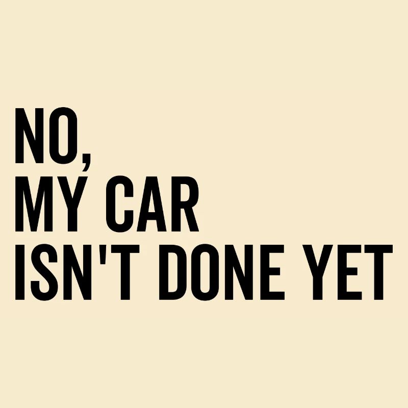 Non Ma voiture n’est pas encore terminée