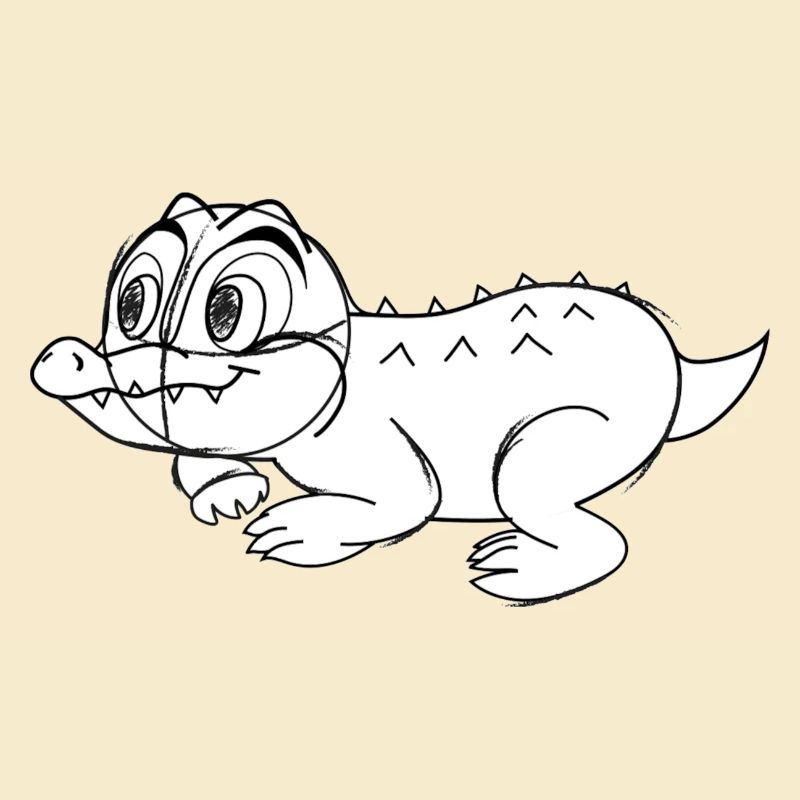 bébé crocodile