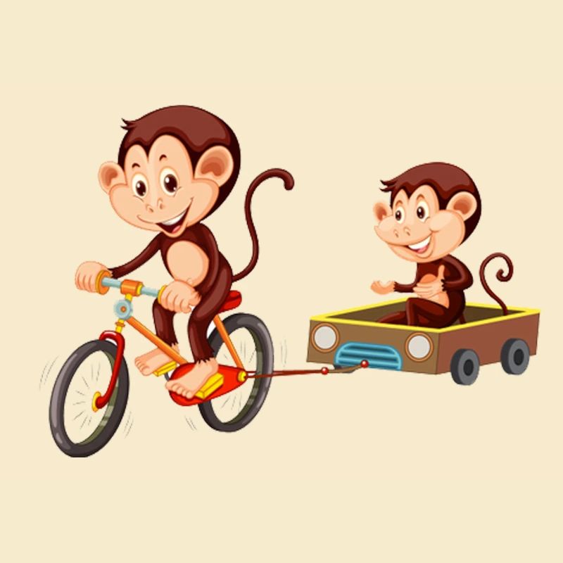 Funny cute monkey