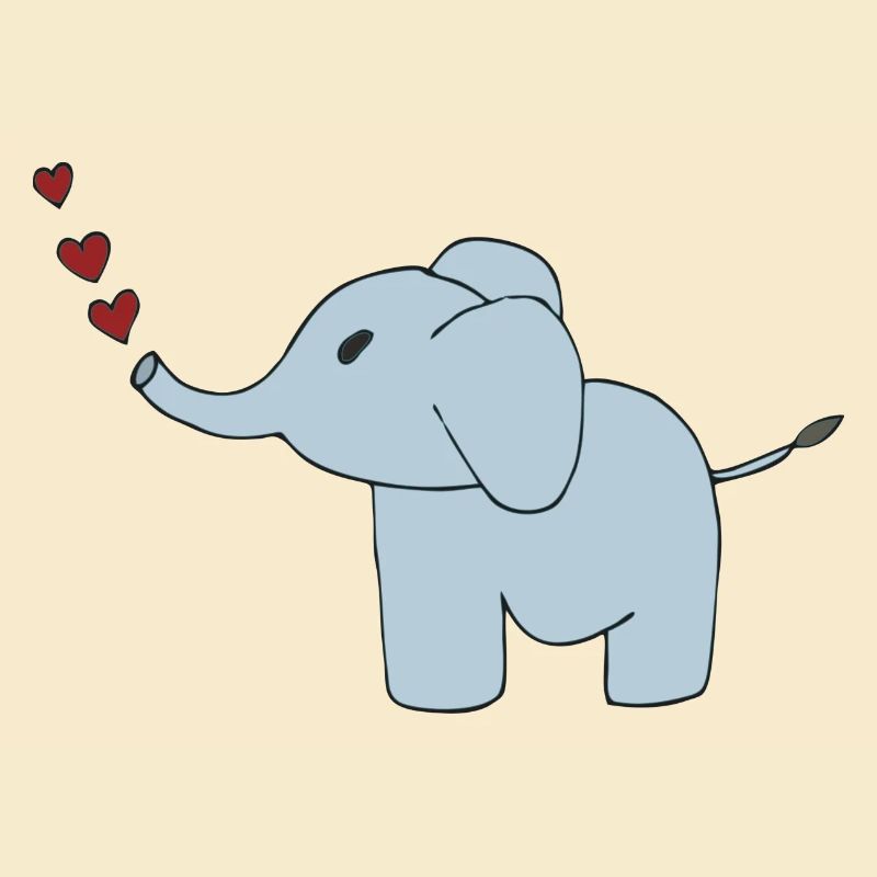 elefant herzen