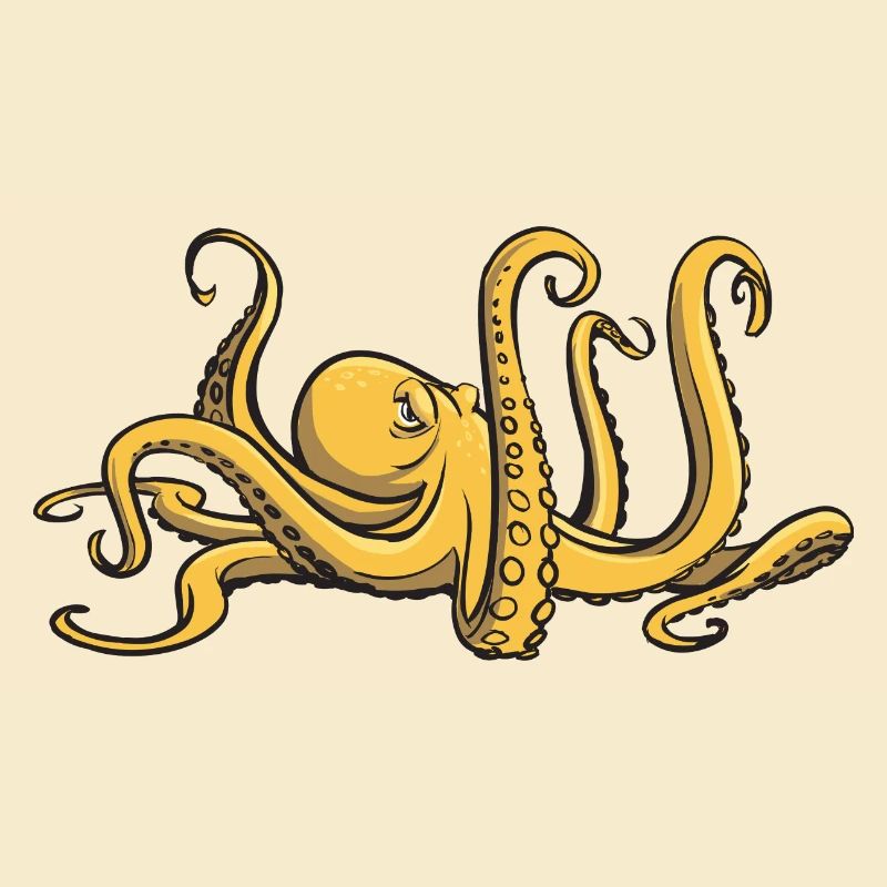I like octopus - eight tentacles - squid
