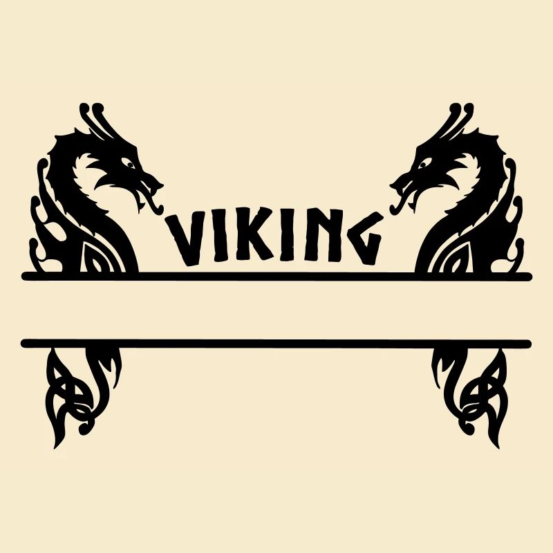 Wikinger zwei Drachen Banner