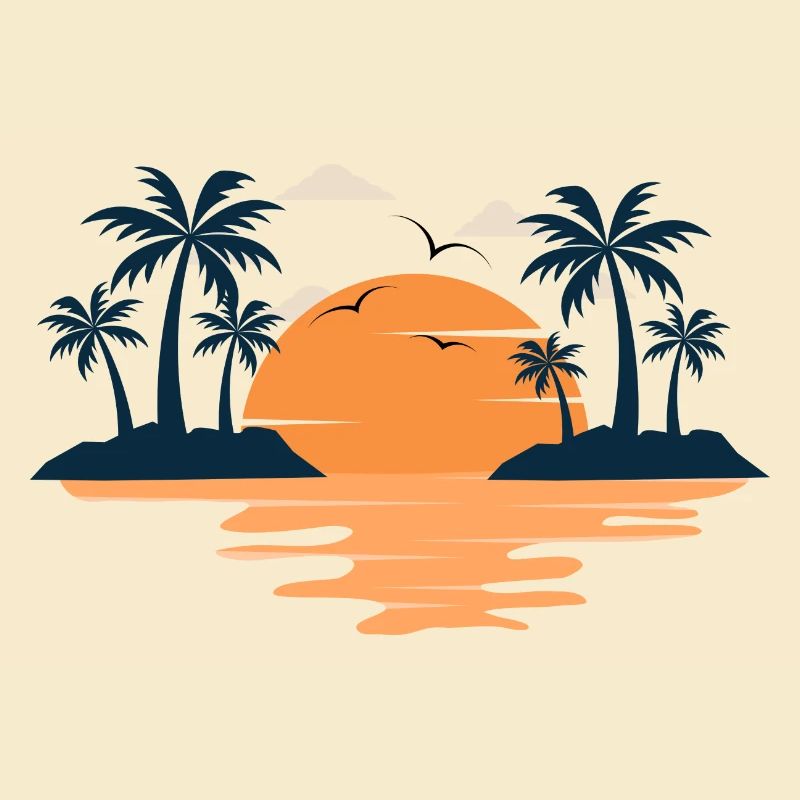Été vacances océan plage