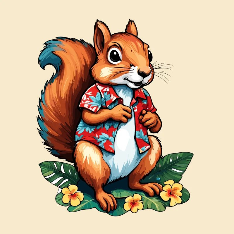 Eichhörnchen / Tier / Nagetier / Waldtier / Comic