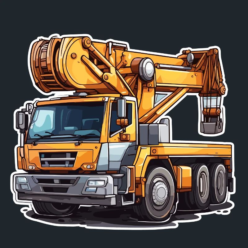 Crane / construction site / winch / crane system