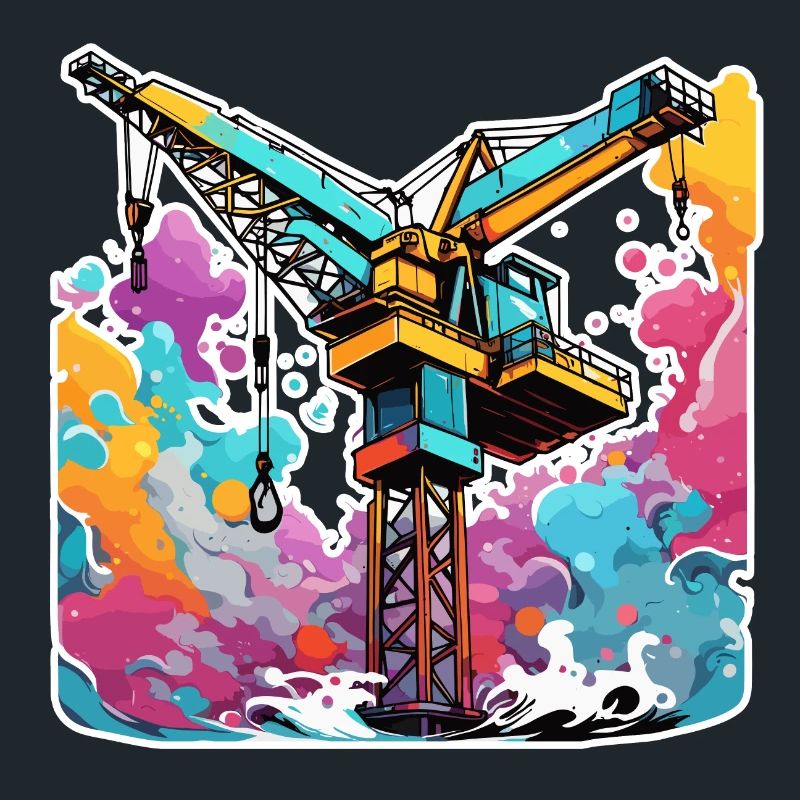 Kran / Baustelle / Seilwinde / Kransystem