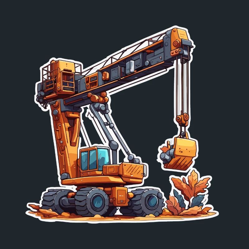 Crane / construction site / winch / crane system