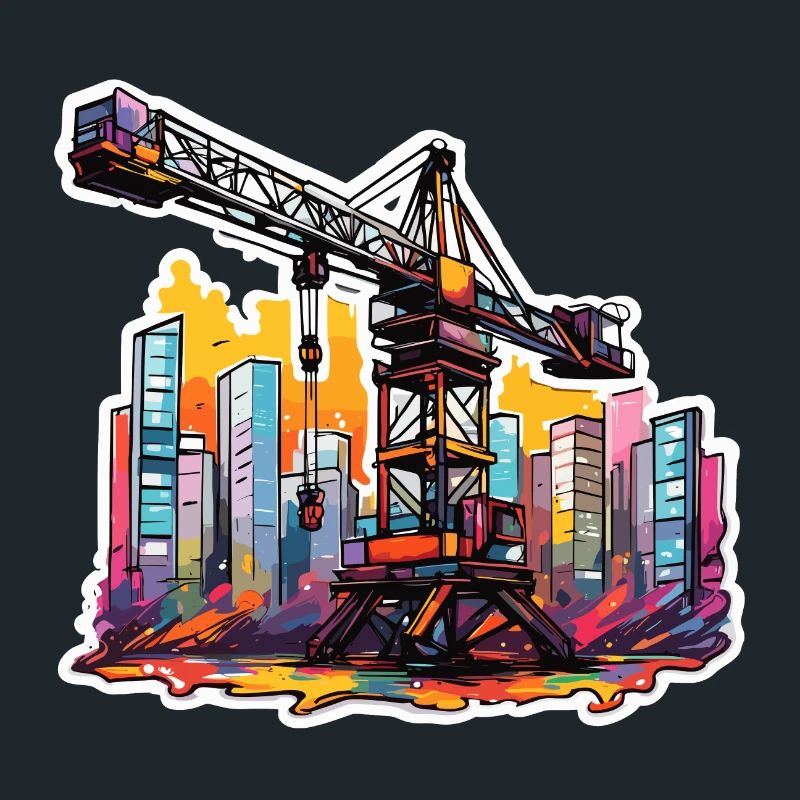 Crane / construction site / winch / crane system