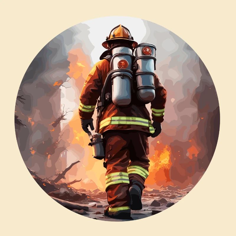 Firefighter / Fire / Fire / Extinguish / Hero
